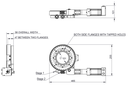 Differentially Pumped Rotary Feedthrough (Stepper Motor) 360 Degree Rotation, CF152 Flange