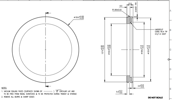 ISO100 Bored 108mm Claw Clamp Flange (SS 304)