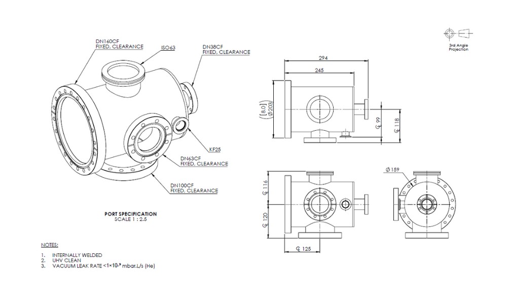 Tigfusion Load Lock Chamber CF160