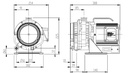 ANEST IWATA  Oil Free Scroll Vacuum Pump,ISP-90 Vacuum Pump, Single Phase, Vertical Inlet,  90 L/Min