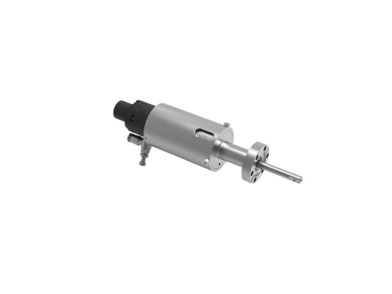 Angle Adjustable Magnetic Rotary Feedthrough, 0°-180°, CF16 Flange, 1/4" Shaft (pneumatic)