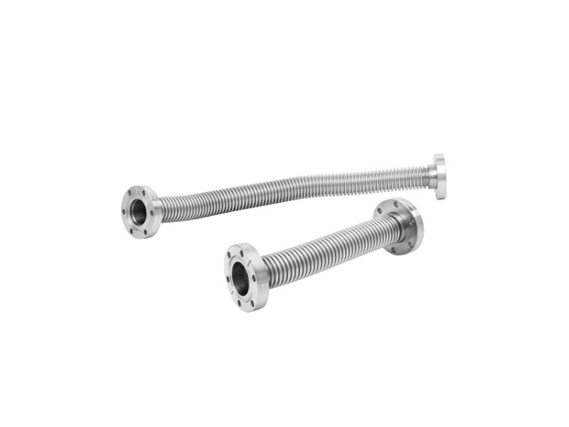 CF100 - 250mm Long - Flexible Vacuum Hose Fixed