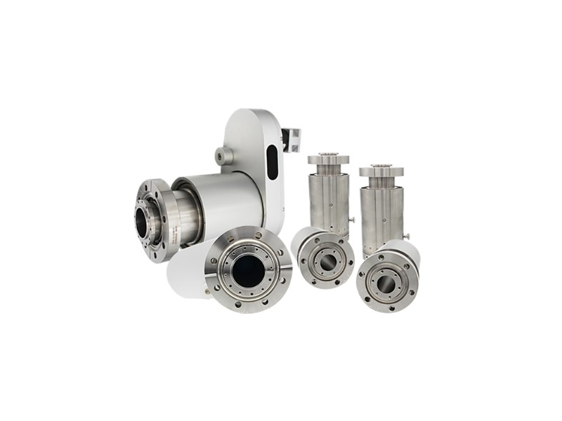 Hollow Shaft Magnetic Coupled Rotary Feedthrough (Manual) 360 Degree Rotation, CF114 Flange